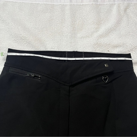 VINTAGE OBERMEYER BLACK WOOL BLEND STIRRUP SKI PANTS WINTER PANTS SIZE - Picture 8 of 10